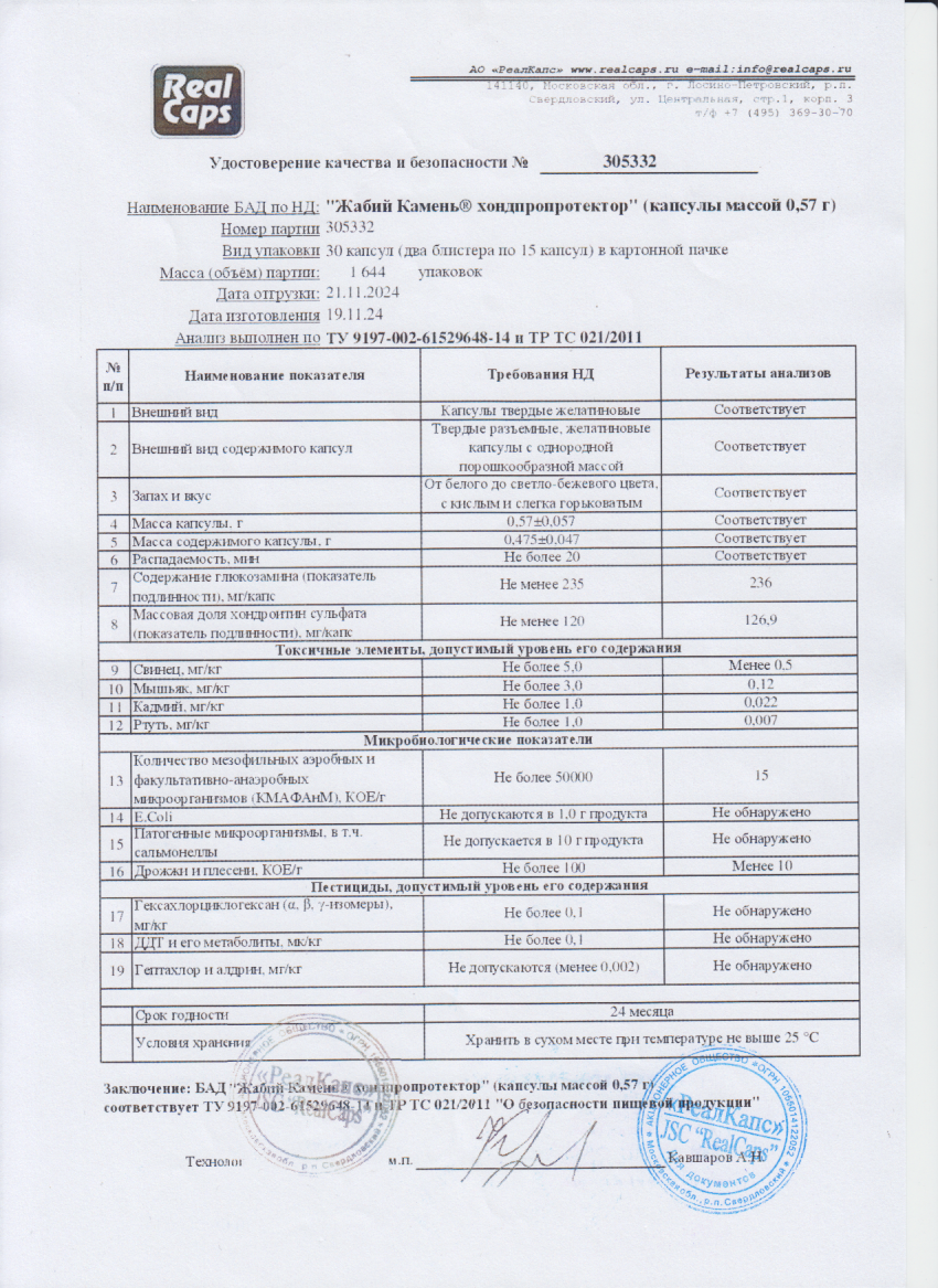 Паспорт №305332